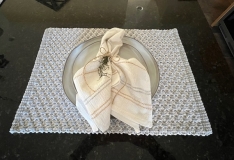 COTTAGE WEAVE WHITE/GRAY PLACEMAT